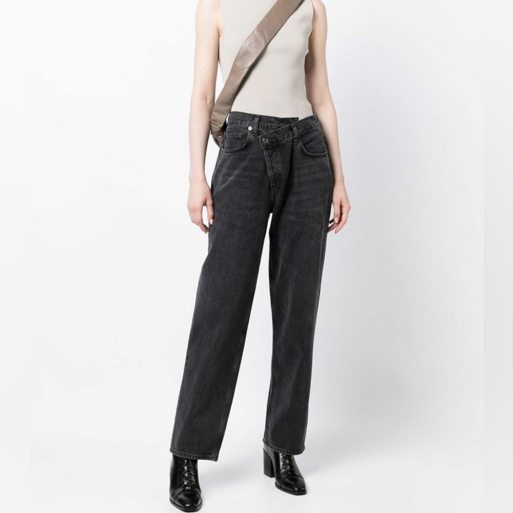 Agolde Women's Criss Cross Straight Leg Jeans